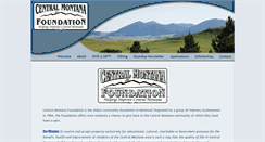 Desktop Screenshot of centralmontanafoundation.com