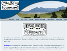 Tablet Screenshot of centralmontanafoundation.com